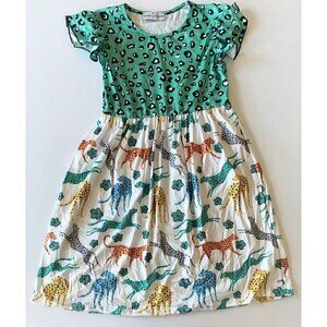 Adorable Sweetness Girl Cheetah Print Dress 12 Years